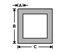 Picture of Aluminum Square Tubing - 1/2" OD x 1/16” x 48", Other lengths, 4 ft 2 ft, 48 in 24 in, .5 in, USA! New