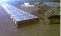 Picture of Aluminum Diamond Plate C-Channel 1 x 4 x 1 x 48 in, 1/16 in thick,. 4 ft,  New, .062 In,  Hash Plate, Tread Plate, Tread Bright 