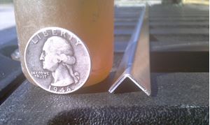 Picture of Aluminum Angle 3/8 x 3/8 x 48 in, 1/16 in thick,.50IN, 4 ft, 2 ft, New, USA! 