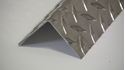 Picture of Aluminum Diamond Plate Angle 2.5 x 2.5 x 48 in, 1/16 in thick,. 4 ft,  New, .062 In,  Hash Plate, Tread Plate, Tread Bright 